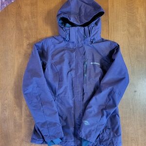 Purple Columbia Omni-Heat Hooded Ski Jacket